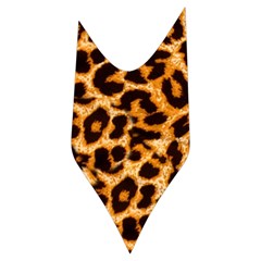 Leopard Skin Texture Macro, Brown Women s Long Sleeve Raglan T Side Left