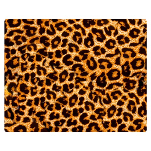 Leopard Skin Texture Macro, Brown Premium Plush Fleece Blanket (Medium) from ArtsNow.com 60 x50  Blanket Front