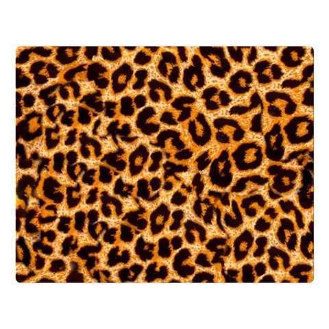 Leopard Skin Texture Macro, Brown Premium Plush Fleece Blanket (Large) from ArtsNow.com 80 x60  Blanket Front