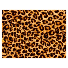 Leopard Skin Texture Macro, Brown Two Sides Premium Plush Fleece Blanket (Baby Size) from ArtsNow.com 40 x30  Blanket Front