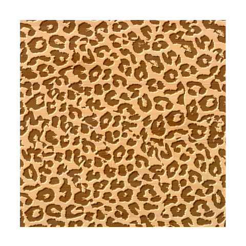 Leopard Skin Texture Macro, Brown Bamboo Coaster Set from ArtsNow.com Coaster 4