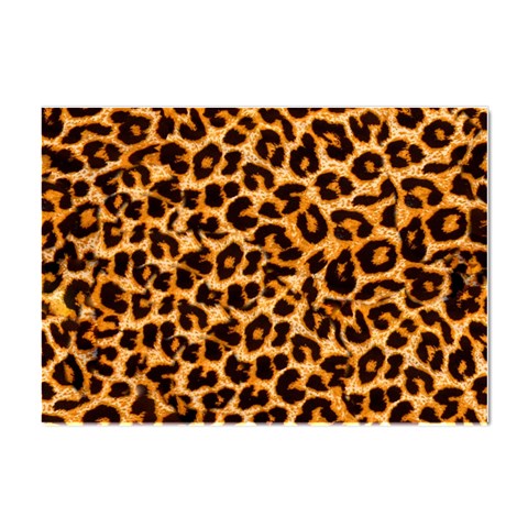 Leopard Skin Texture Macro, Brown Crystal Sticker (A4) from ArtsNow.com Front