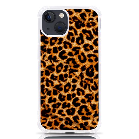 Leopard Skin Texture Macro, Brown iPhone 13 TPU UV Print Case from ArtsNow.com Front