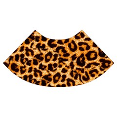 Leopard Skin Texture Macro, Brown Trumpet Sleeve Cropped Top from ArtsNow.com Cuff Right