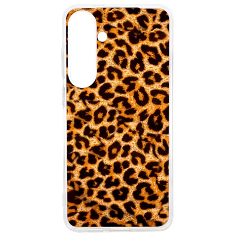 Leopard Skin Texture Macro, Brown Samsung Galaxy S24 Ultra 6.9 Inch TPU UV Case from ArtsNow.com Front