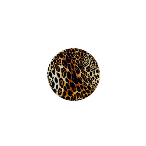 Leopard Skin Texture, Macro, Brown 1  Mini Buttons from ArtsNow.com Front