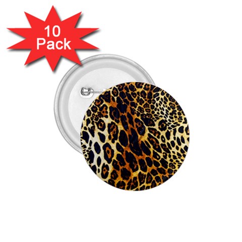 Leopard Skin Texture, Macro, Brown 1.75  Buttons (10 pack) from ArtsNow.com Front