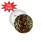 Leopard Skin Texture, Macro, Brown 1.75  Buttons (100 pack) 