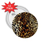 Leopard Skin Texture, Macro, Brown 2.25  Buttons (10 pack) 