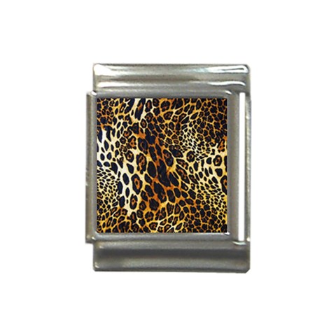 Leopard Skin Texture, Macro, Brown Italian Charm (13mm) from ArtsNow.com Front