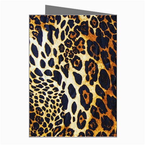 Leopard Skin Texture, Macro, Brown Greeting Card from ArtsNow.com Right