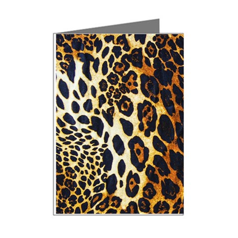 Leopard Skin Texture, Macro, Brown Mini Greeting Cards (Pkg of 8) from ArtsNow.com Right