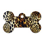 Leopard Skin Texture, Macro, Brown Dog Tag Bone (Two Sides)