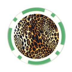 Leopard Skin Texture, Macro, Brown Poker Chip Card Guard from ArtsNow.com Back