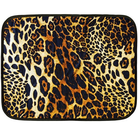 Leopard Skin Texture, Macro, Brown Fleece Blanket (Mini) from ArtsNow.com 35 x27  Blanket