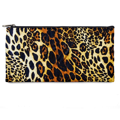 Leopard Skin Texture, Macro, Brown Pencil Case from ArtsNow.com Front