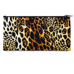 Leopard Skin Texture, Macro, Brown Pencil Case from ArtsNow.com Back