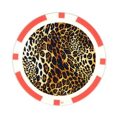 Leopard Skin Texture, Macro, Brown Poker Chip Card Guard (10 pack) from ArtsNow.com Back