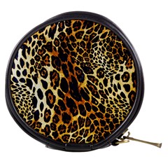 Leopard Skin Texture, Macro, Brown Mini Makeup Bag from ArtsNow.com Front