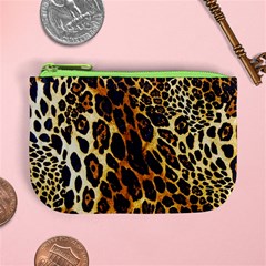 Leopard Skin Texture, Macro, Brown Mini Coin Purse from ArtsNow.com Front