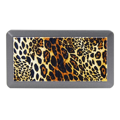 Leopard Skin Texture, Macro, Brown Memory Card Reader (Mini) from ArtsNow.com Front