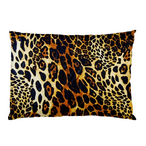 Leopard Skin Texture, Macro, Brown Pillow Case (Two Sides) from ArtsNow.com Back