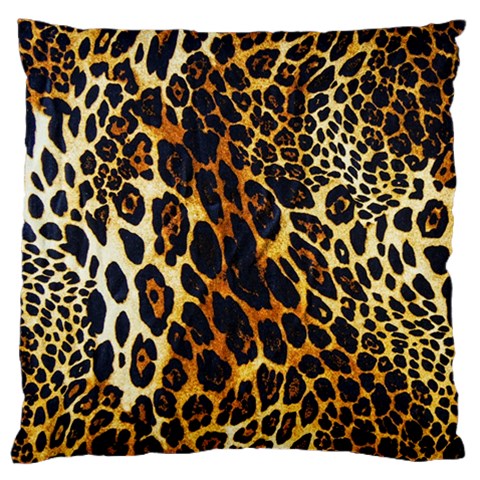 Leopard Skin Texture, Macro, Brown Large Cushion Case (One Side) from ArtsNow.com Front