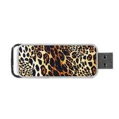 Leopard Skin Texture, Macro, Brown Portable USB Flash (Two Sides) from ArtsNow.com Front