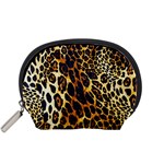 Leopard Skin Texture, Macro, Brown Accessory Pouch (Small)