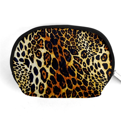 Leopard Skin Texture, Macro, Brown Accessory Pouch (Medium) from ArtsNow.com Front