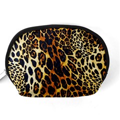 Leopard Skin Texture, Macro, Brown Accessory Pouch (Medium) from ArtsNow.com Back