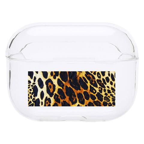 Leopard Skin Texture, Macro, Brown Hard PC AirPods Pro Case from ArtsNow.com Front