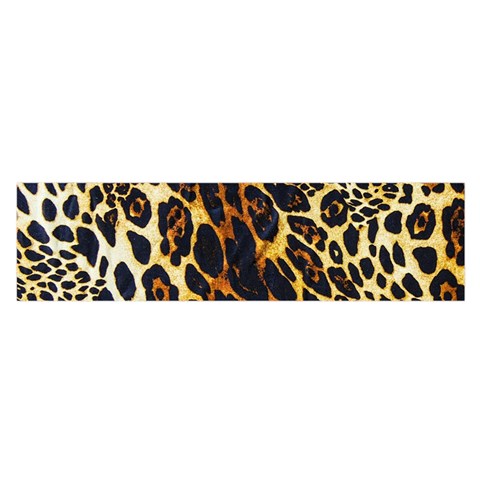 Leopard Skin Texture, Macro, Brown Oblong Satin Scarf (16  x 60 ) from ArtsNow.com Front