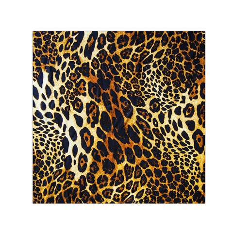 Leopard Skin Texture, Macro, Brown Square Satin Scarf (30  x 30 ) from ArtsNow.com Front