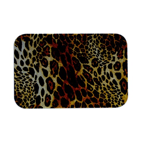 Leopard Skin Texture, Macro, Brown Open Lid Metal Box (Silver)   from ArtsNow.com Front