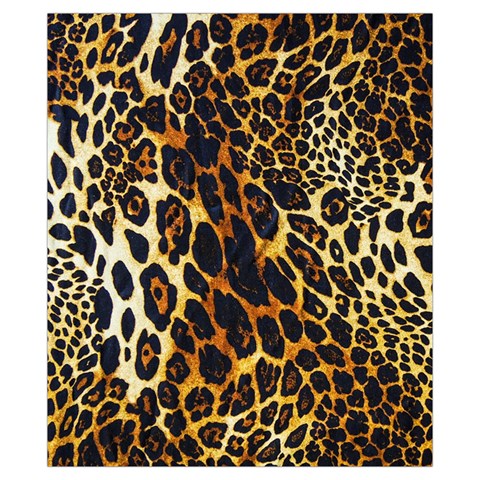 Leopard Skin Texture, Macro, Brown Drawstring Pouch (XS) from ArtsNow.com Front