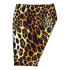 Leopard Skin Texture, Macro, Brown Midi Wrap Pencil Skirt from ArtsNow.com  Front Right 