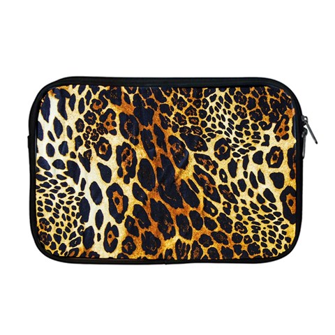 Leopard Skin Texture, Macro, Brown Apple MacBook Pro 17  Zipper Case from ArtsNow.com Front