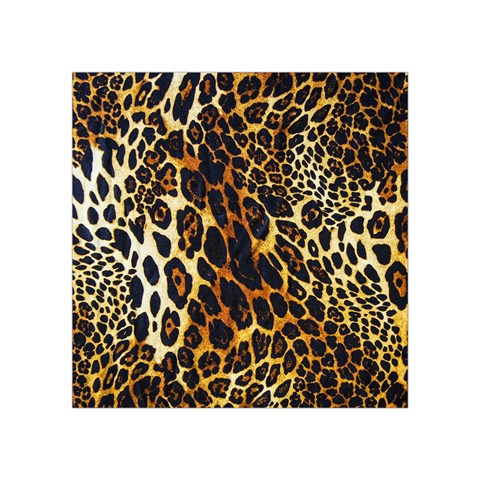 Leopard Skin Texture, Macro, Brown Square Tapestry (Small) from ArtsNow.com Front