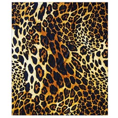 Leopard Skin Texture, Macro, Brown Waist Pouch (Large) from ArtsNow.com Back Strap