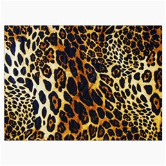 Leopard Skin Texture, Macro, Brown Roll Up Canvas Pencil Holder (L) from ArtsNow.com Front