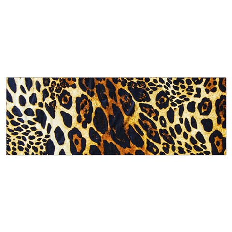 Leopard Skin Texture, Macro, Brown Wristlet Pouch Bag (Small) from ArtsNow.com Bottom