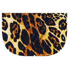 Leopard Skin Texture, Macro, Brown Make Up Case (Small) from ArtsNow.com Side Left