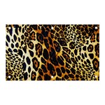 Leopard Skin Texture, Macro, Brown Banner and Sign 5  x 3 