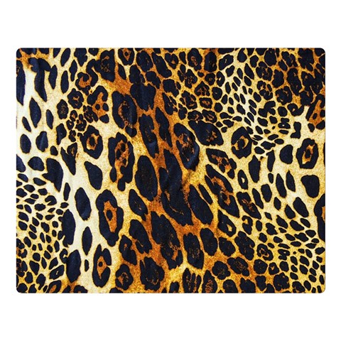 Leopard Skin Texture, Macro, Brown Premium Plush Fleece Blanket (Large) from ArtsNow.com 80 x60  Blanket Front