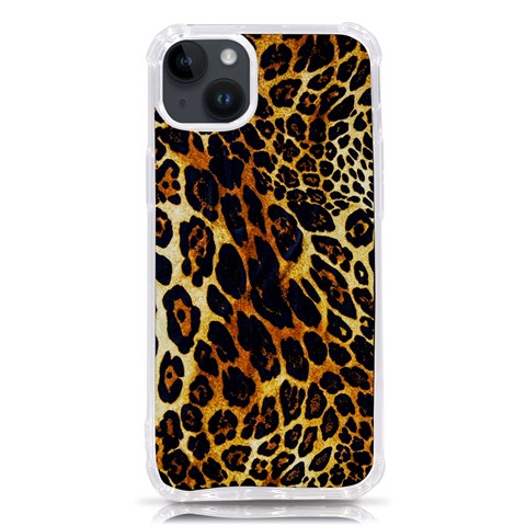 Leopard Skin Texture, Macro, Brown iPhone 14 Plus TPU UV Print Case from ArtsNow.com Front