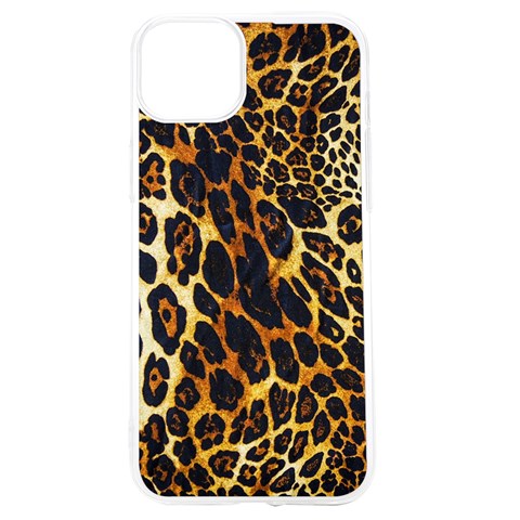 Leopard Skin Texture, Macro, Brown iPhone 15 TPU UV Print Case from ArtsNow.com Front