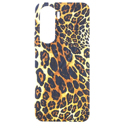 Leopard Skin Texture, Macro, Brown Samsung Galaxy S24 Plus 6.7 Inch Black TPU UV Case from ArtsNow.com Front