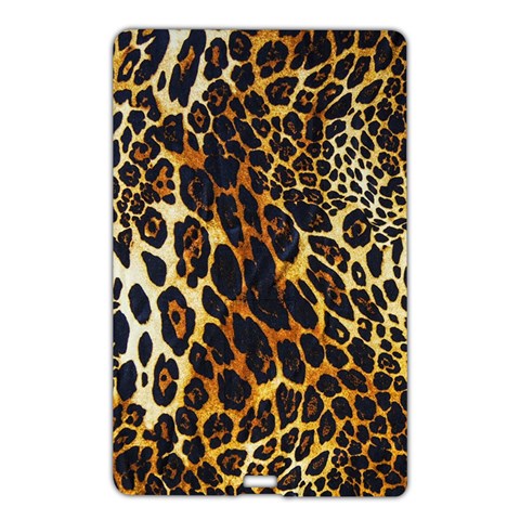 Leopard Skin Texture, Macro, Brown Name Card Style USB Flash Drive from ArtsNow.com Front