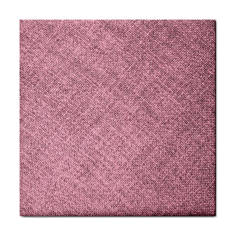 Pink Fabric Texture, Knitted Pink Texture, Tile Coaster from ArtsNow.com Front